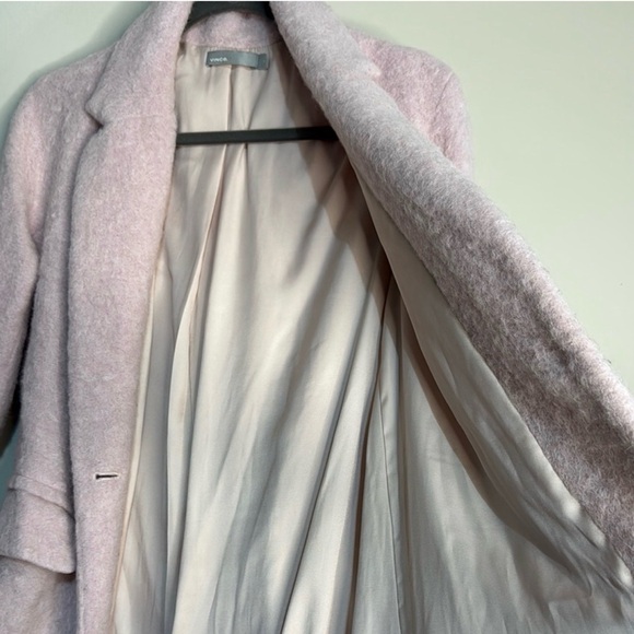 Vince Size Large Wool Blend Pink Belted Coat Size Large - Picture 6 of 11